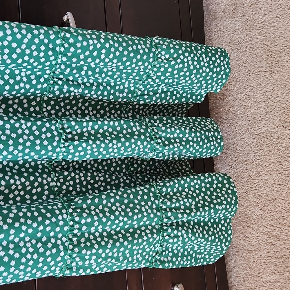 Green Floral Dot Summer Dress - Picture 6 of 6